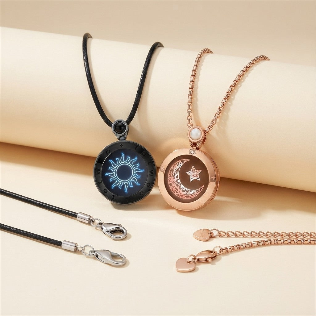 Rose Gold Touch Necklace Pair