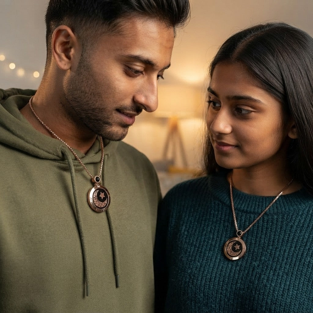 Rose Gold Touch Necklace Pair